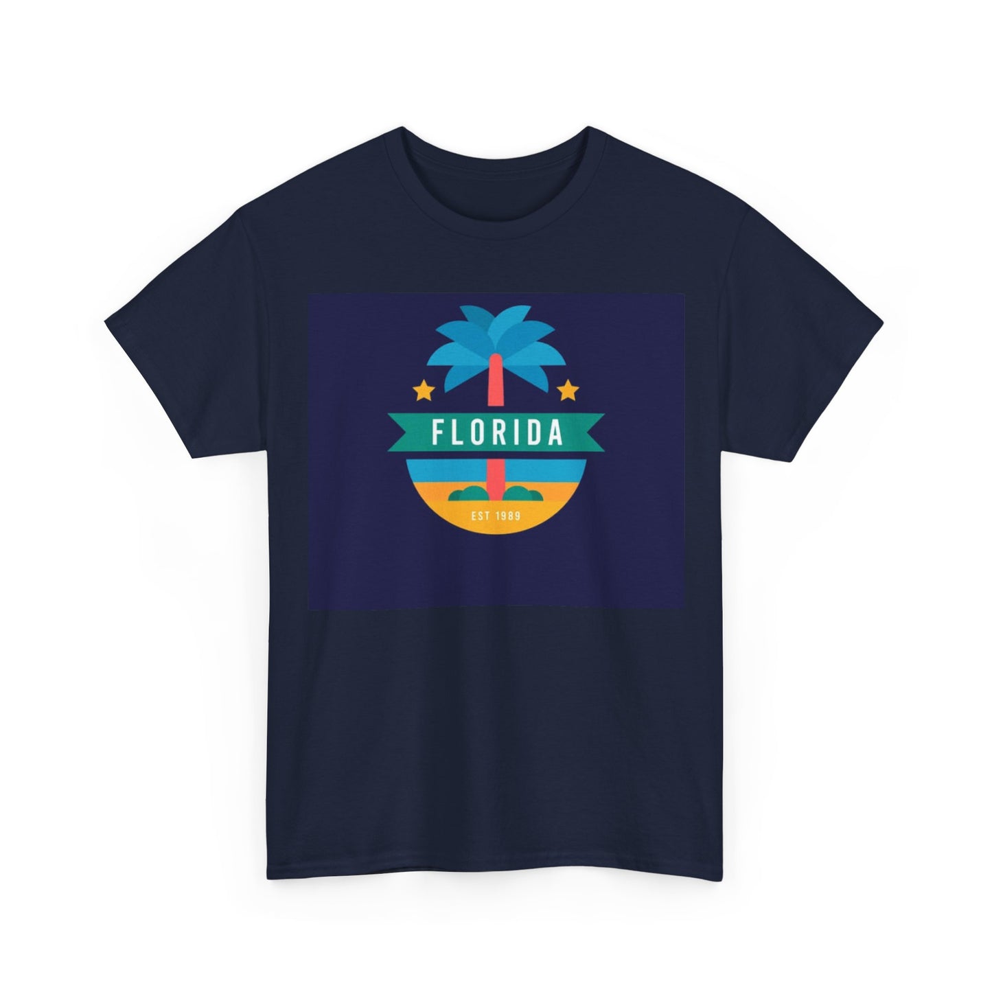 Florida Palm Retro T-Shirt — Sunset Beach Vacation Tee