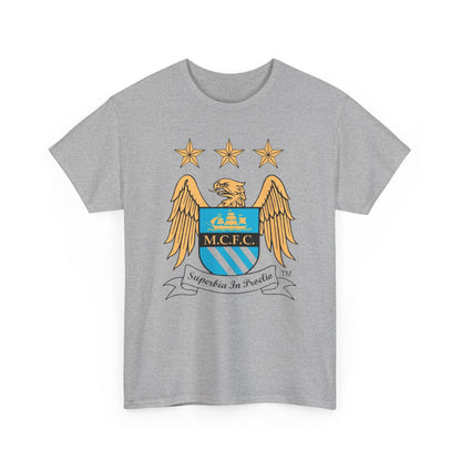 Manchester City Retro Club Crest T‑Shirt — MCFC Vintage Style Club Emblem Tee