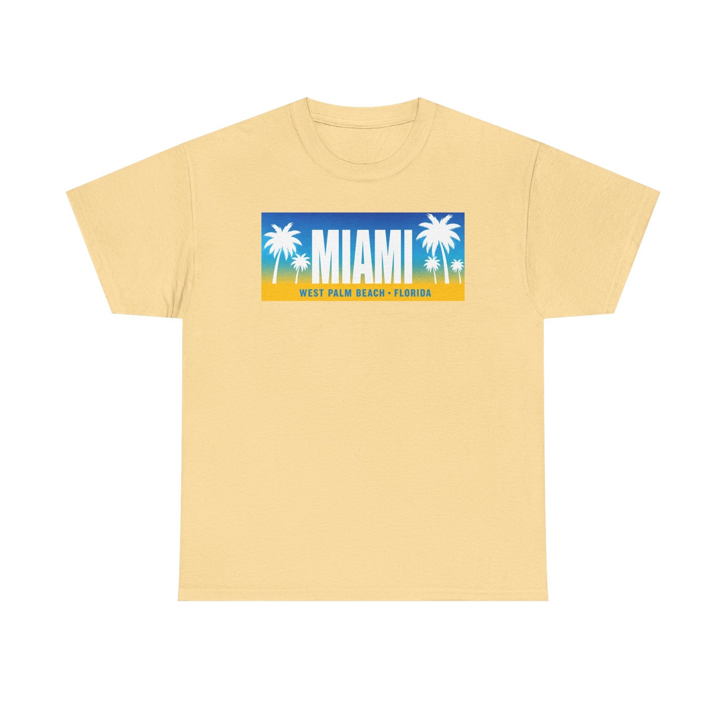 Miami West Palm Beach Vintage Tee — "MIAMI" Beach Palm Trees T‑Shirt