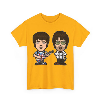 Oasis Noel & Liam Cartoon Rock Duo T-Shirt