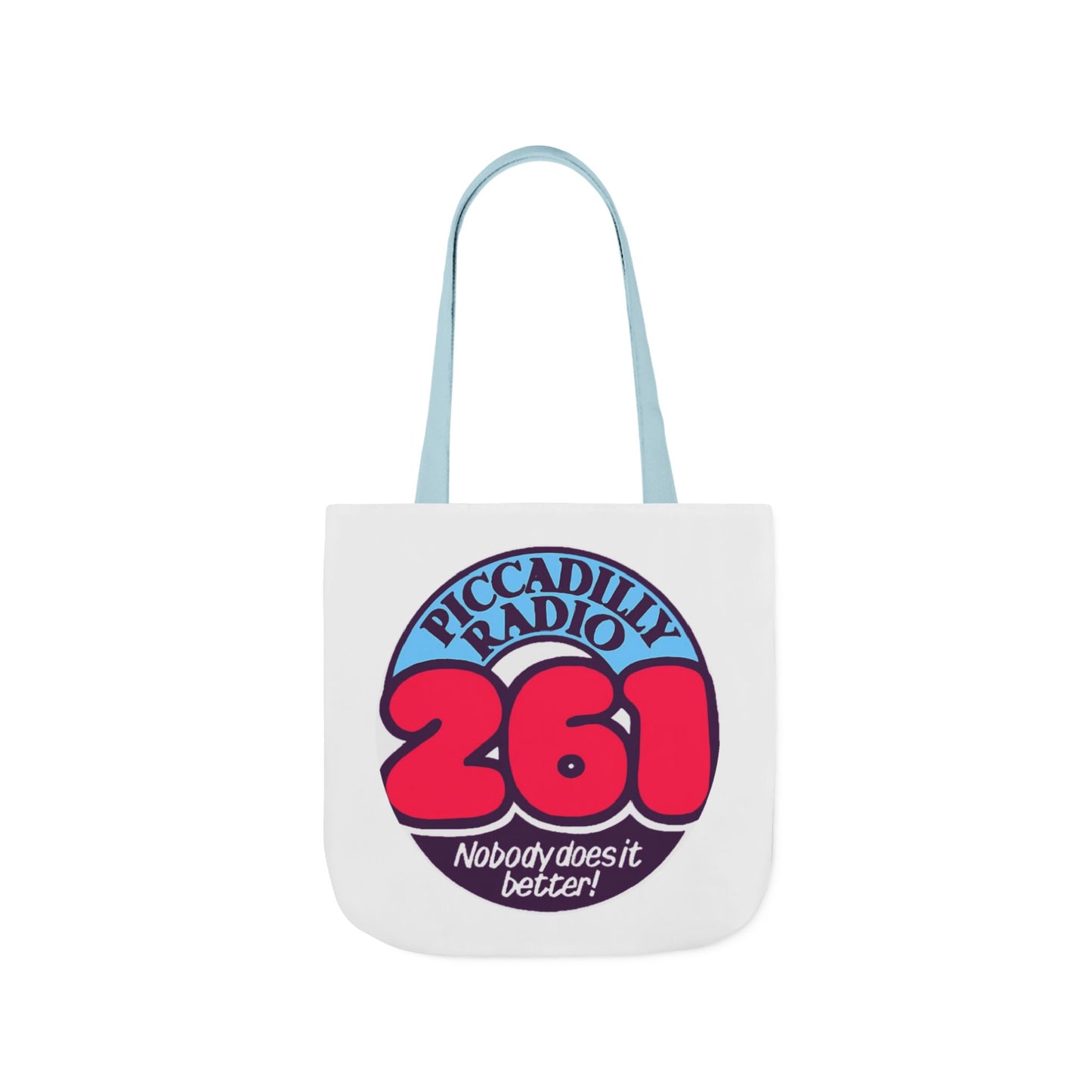 Tote Bag — Retro 'Piccadilly Radio 261' Vintage Logo Canvas Tote