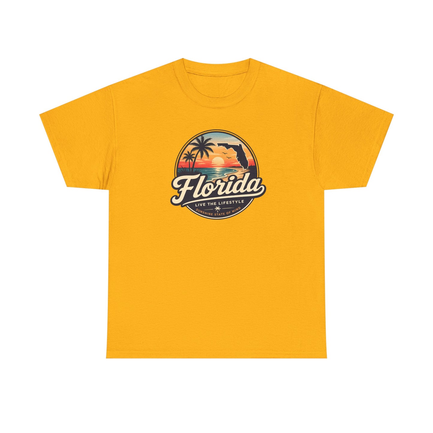 Florida Sunset Tee — Vintage Palm Beach Graphic T-Shirt