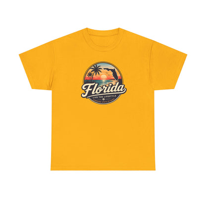 Florida Sunset Tee — Vintage Palm Beach Graphic T-Shirt