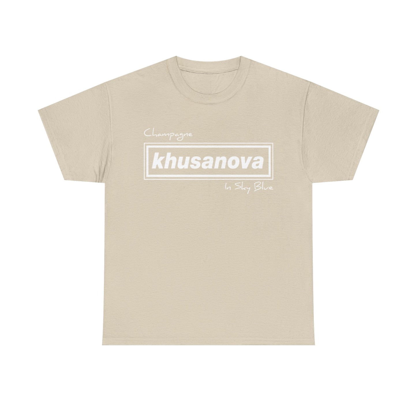 Khusanova Logo T-Shirt — Minimal Black Graphic Tee