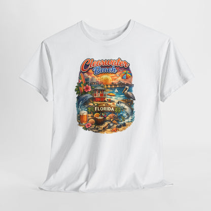 Clearwater Beach Florida Vintage Vacation T-Shirt