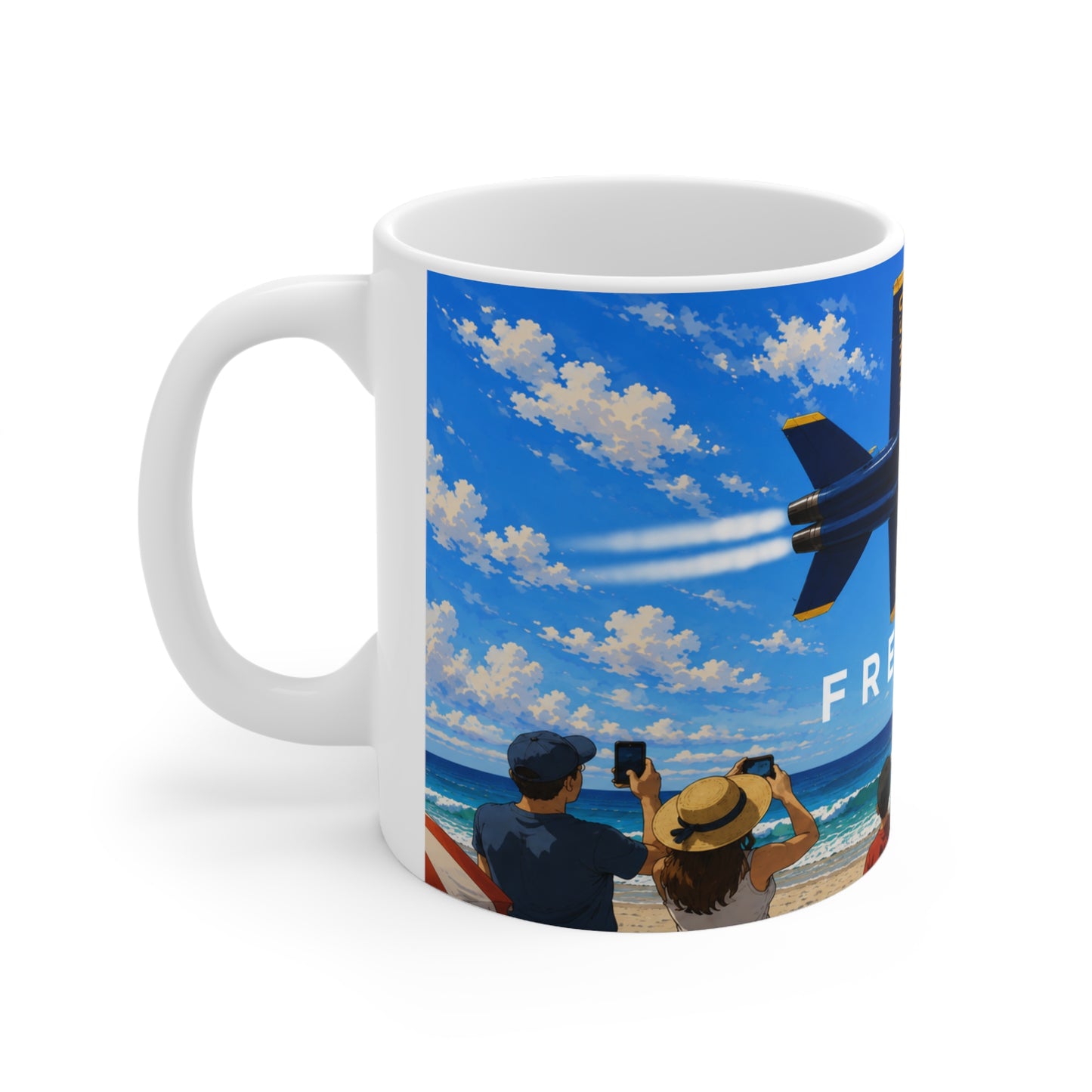 Freedom Airshow Mug — US Navy Blue Angels Ceramic Coffee Cup (11oz & 15oz)
