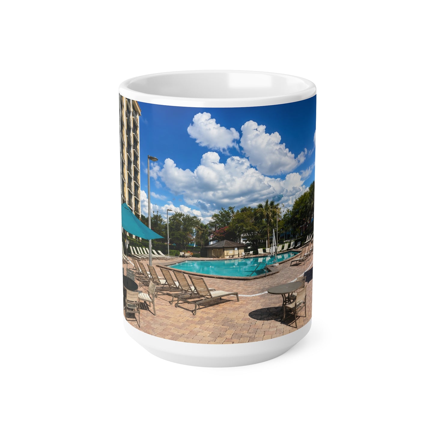 Rosen Inn Closest to Universal Poolside Photo Mug – Tropical Vacation Coffee Cup (11oz & 15oz)