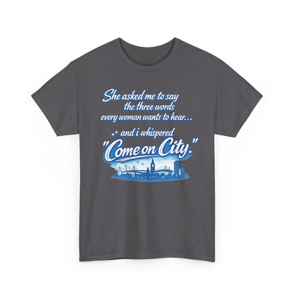 Come on City Skyline Tee — Retro Script Urban Pride T‑Shirt