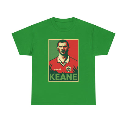 Keane Football Poster Tee — Retro Soccer Jersey Graphic T-Shirt