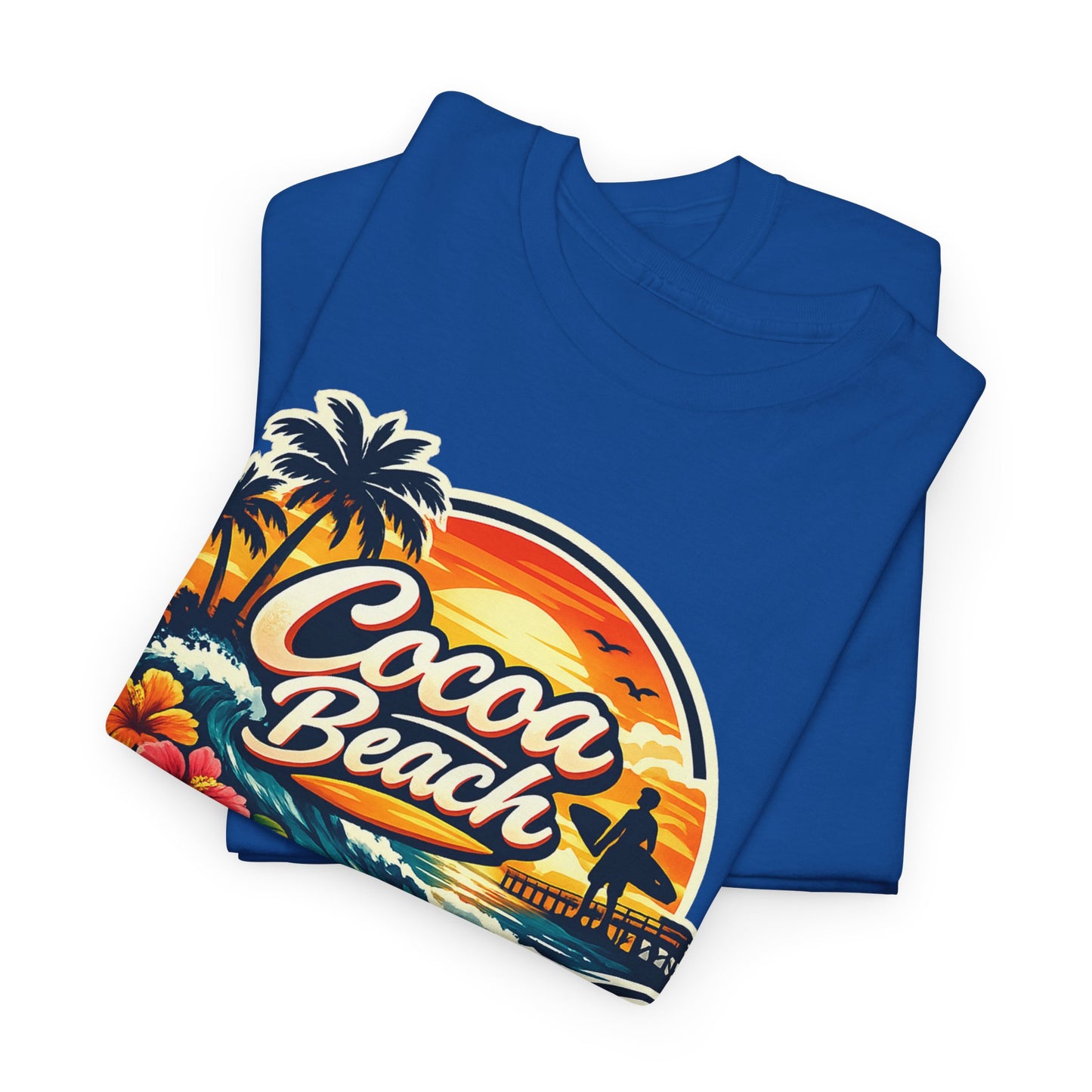 Cocoa Beach Vintage Sunset T-Shirt