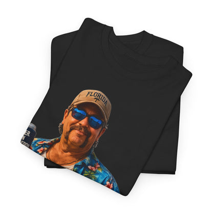 Florida Man Graphic Tee — Funny Vacation Shirt with Hawaiian Shirt Design