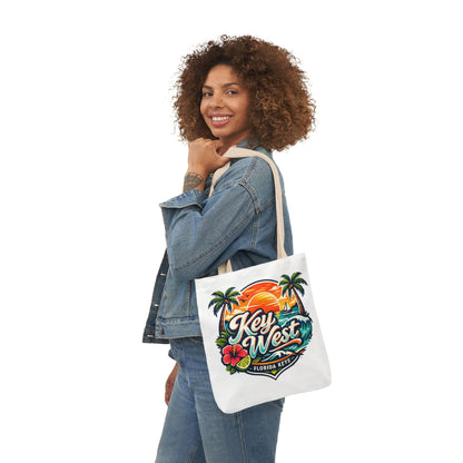 Key West Sunset Canvas Tote