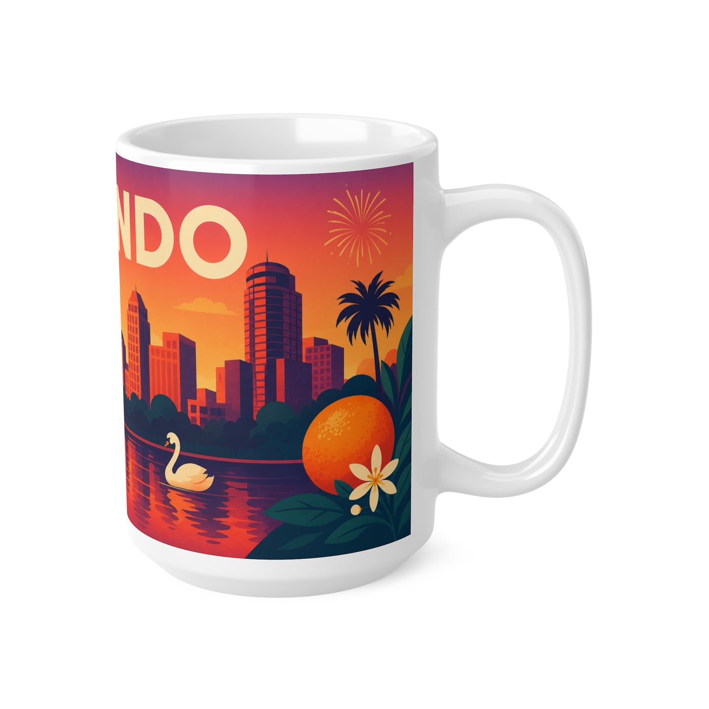 Orlando Sunset Ceramic Coffee Mug — 11oz & 15oz Travel Souvenir