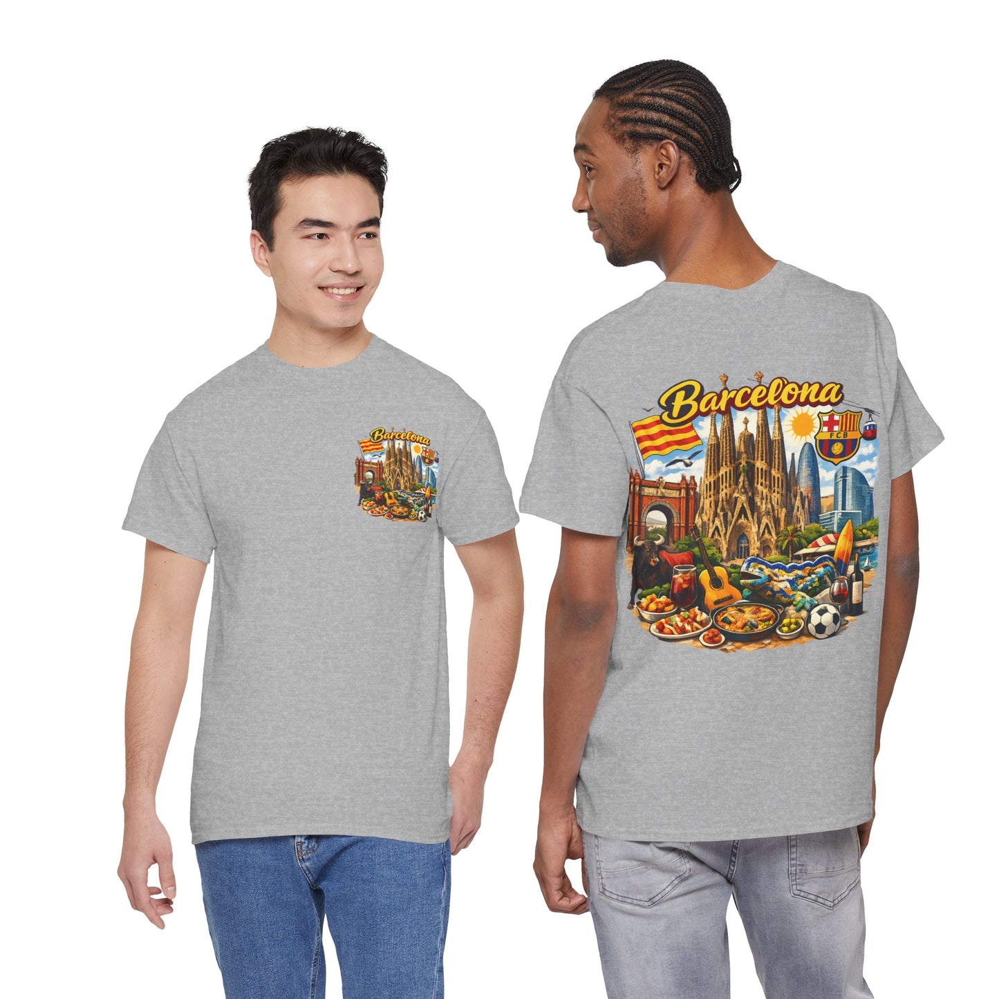 Barcelona Souvenir T‑Shirt — Vintage City Collage Tee