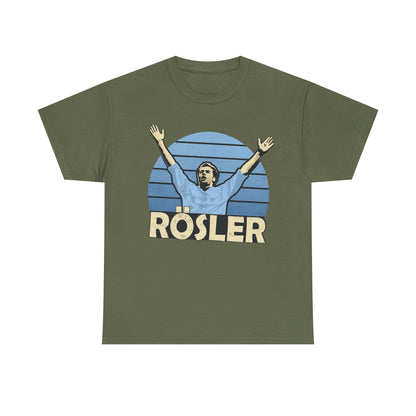 Retro 'Rösler' Graphic Tee - Vintage Soccer Fan Shirt