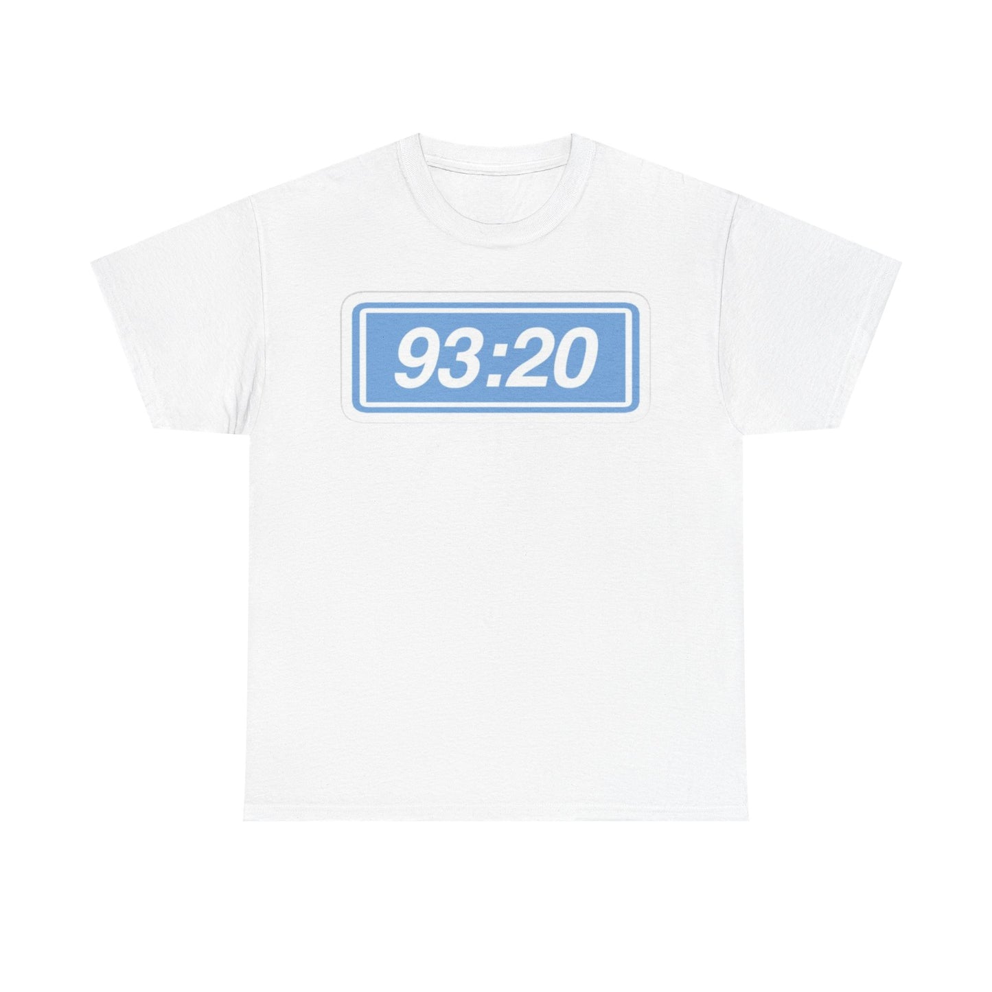 Manchester City 93:20 Tee — Minimal Retro Graphic T‑Shirt