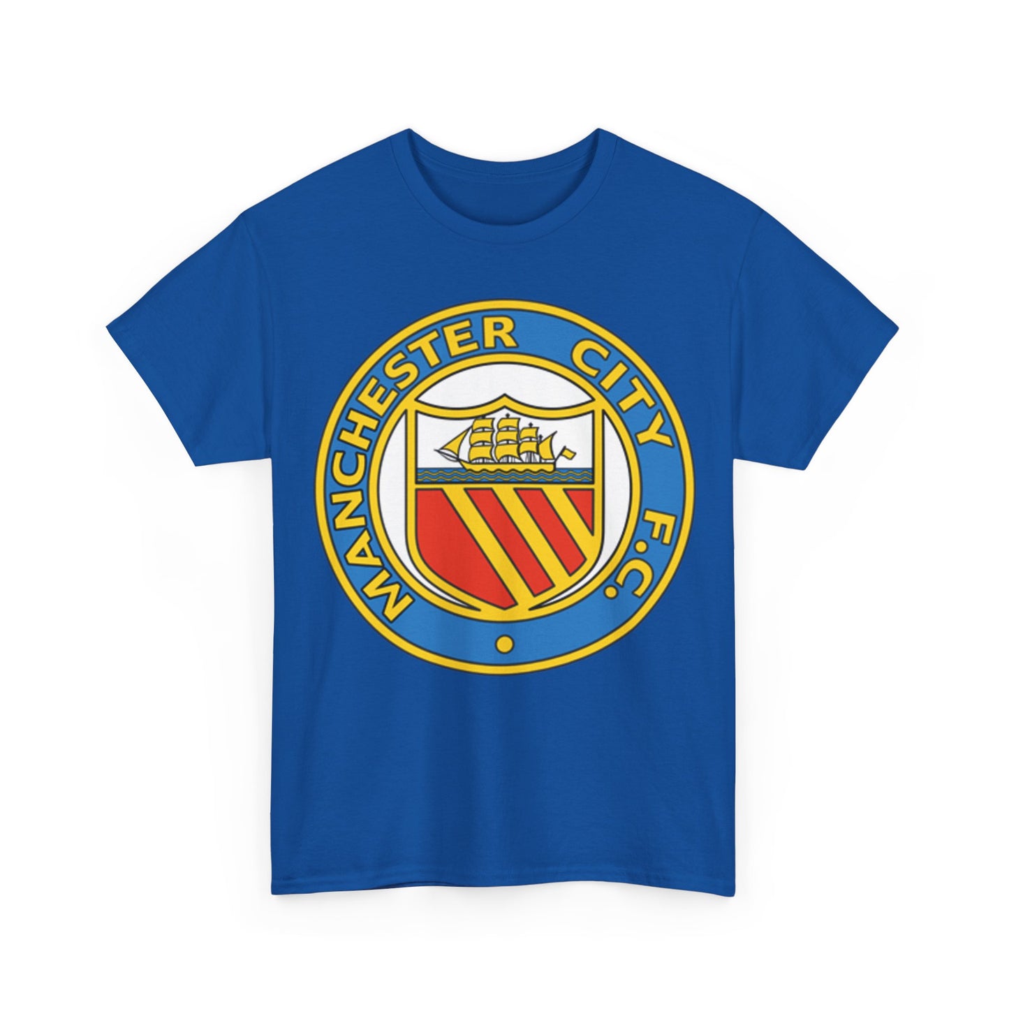 Manchester City Football Club Retro Crest T-Shirt - Retro Soccer Fan Tee