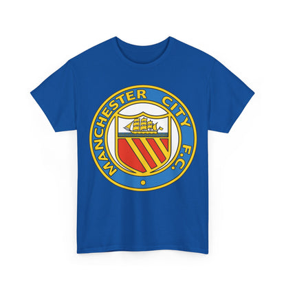 Manchester City Football Club Retro Crest T-Shirt - Retro Soccer Fan Tee
