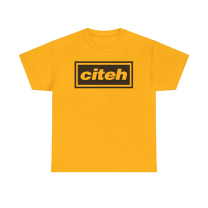 Manchester City Citeh Logo Tee — Minimalist Black Box Graphic T-Shirt