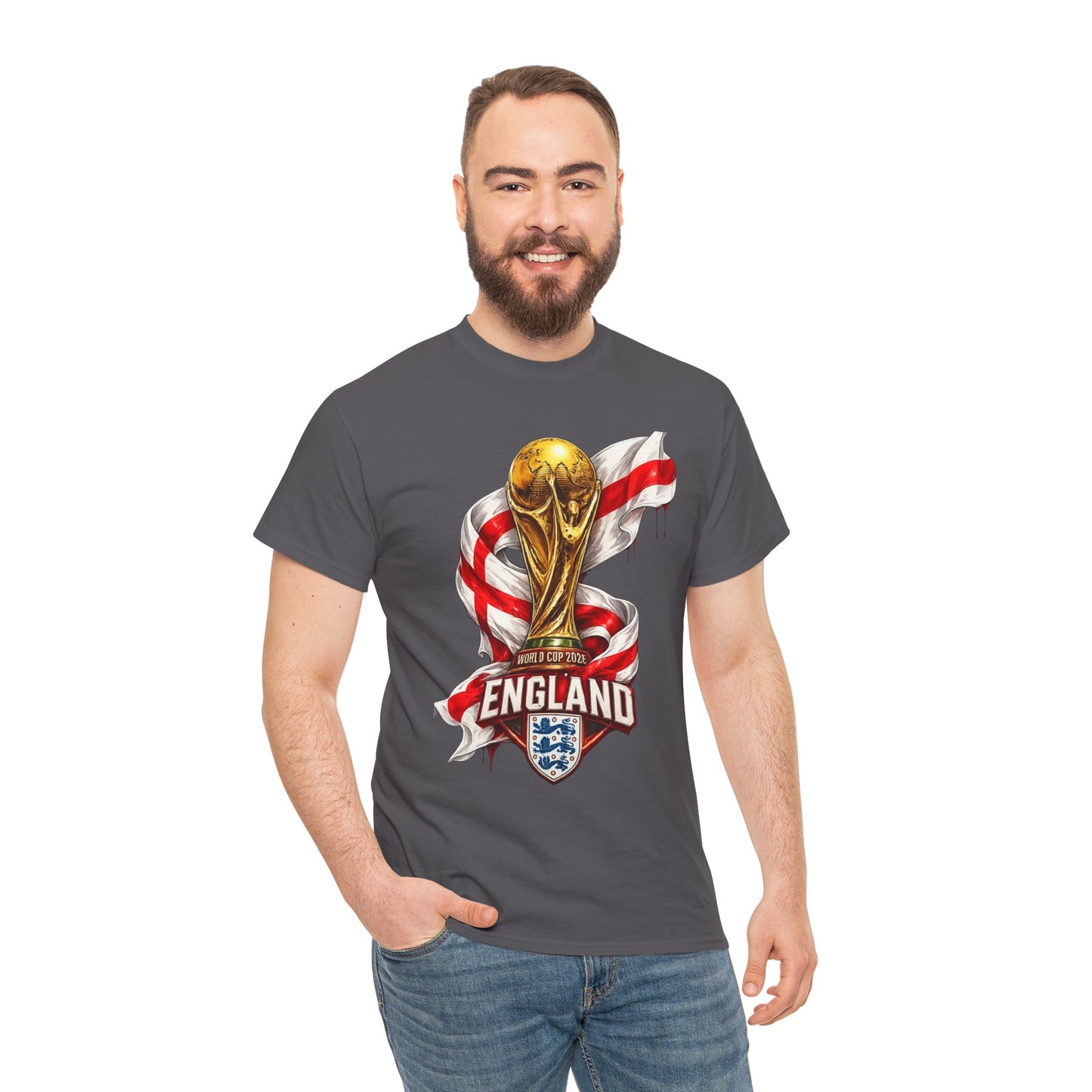 England World Cup Trophy T‑Shirt — St George's Cross Football Fan Tee