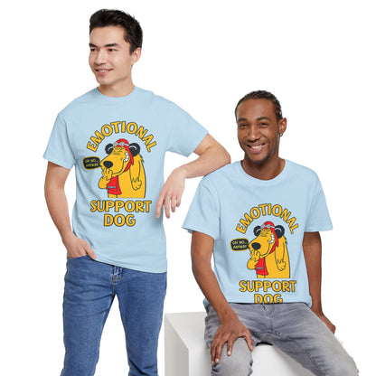Emotional Support Dog T-Shirt — Cute Cartoon Comfort Pup Tee