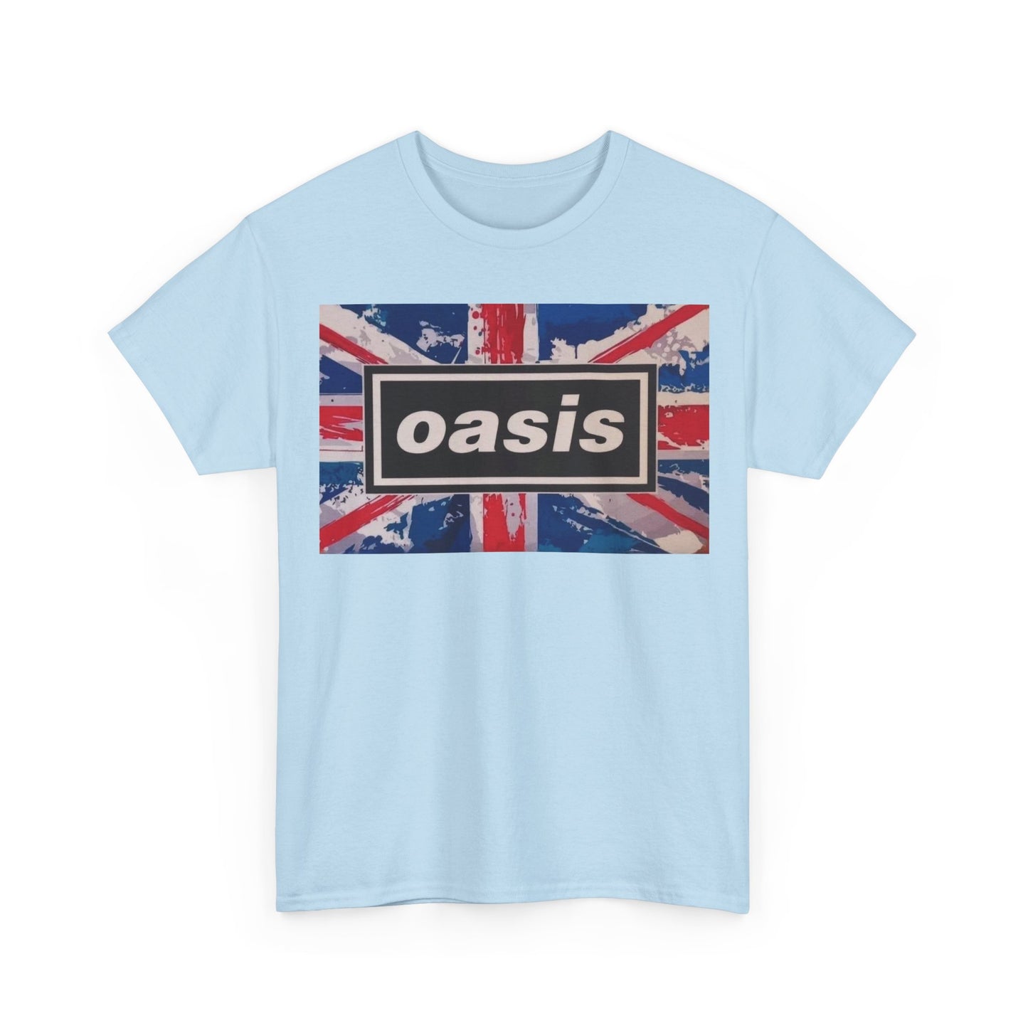 Oasis Union Jack Tee – Vintage British Band Logo T-Shirt
