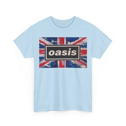 Oasis Union Jack Tee – Vintage British Band Logo T-Shirt