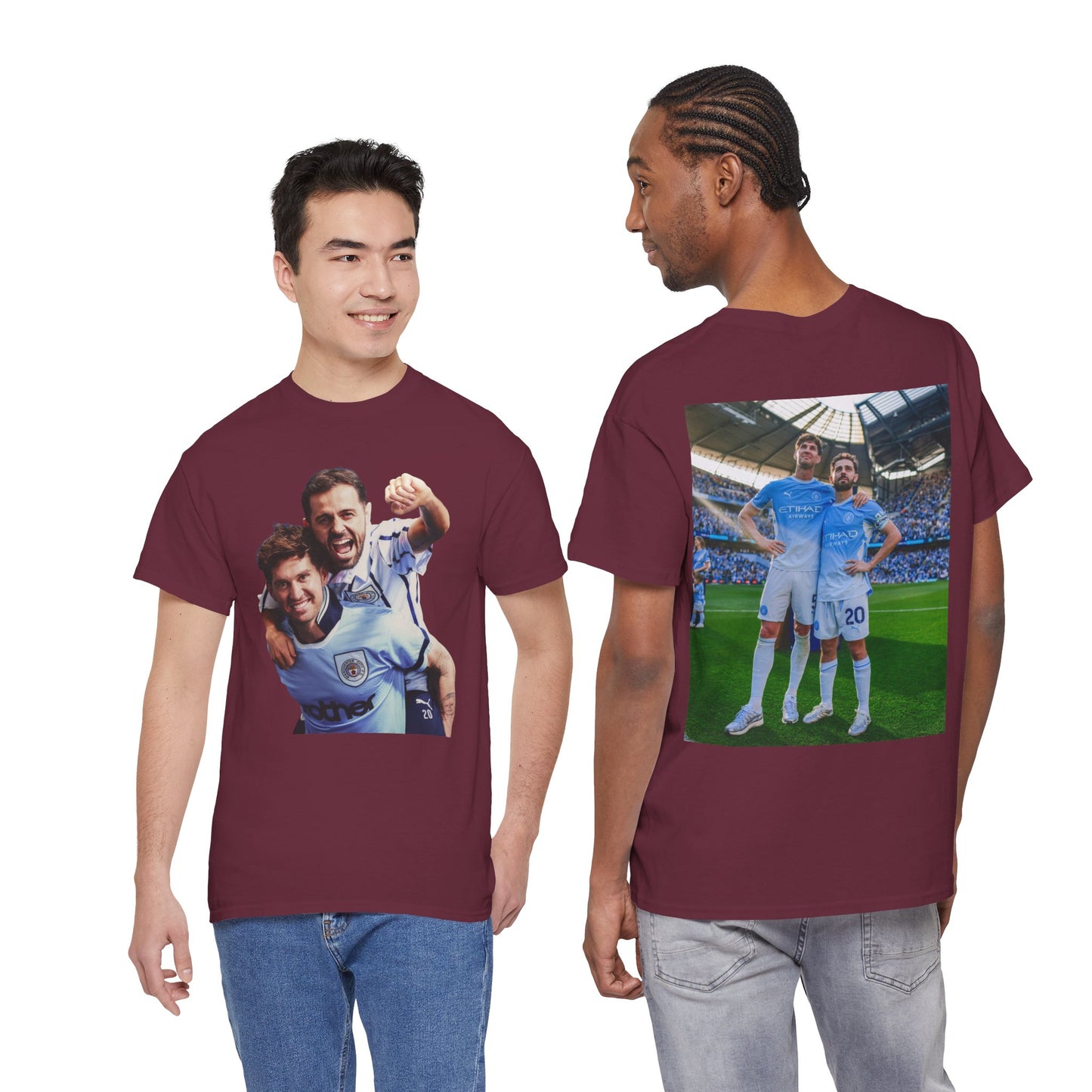 Bernardo Silva & John Stones Manchester City Legends T-Shirt