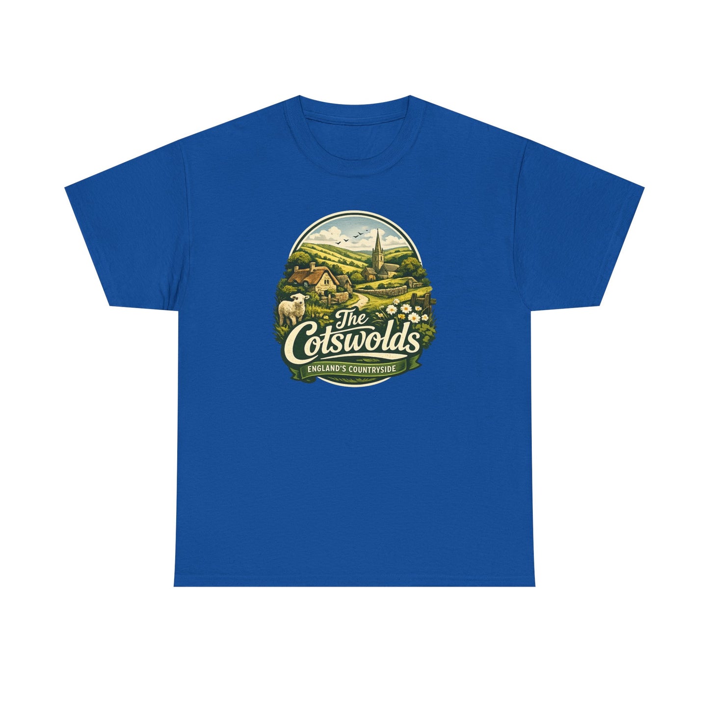Cotswolds Vintage Landscape T‑Shirt — The Cotswolds Countryside Tee