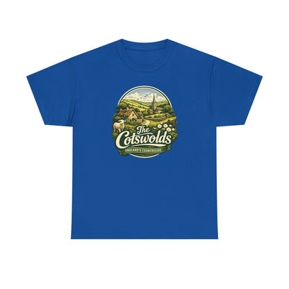 Cotswolds Vintage Landscape T‑Shirt — The Cotswolds Countryside Tee