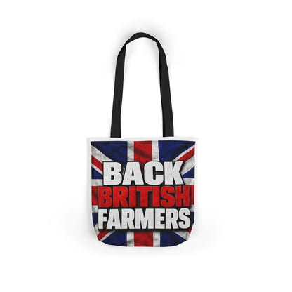 Back British Farmers Canvas Tote Bag — Union Jack Farming Support Tote