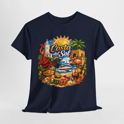 Costa del Sol Beach T-Shirt — Vintage Tropical Vacation Tee