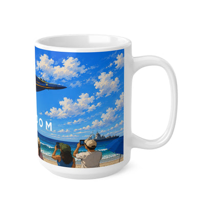 Freedom Airshow Mug — US Navy Blue Angels Ceramic Coffee Cup (11oz & 15oz)
