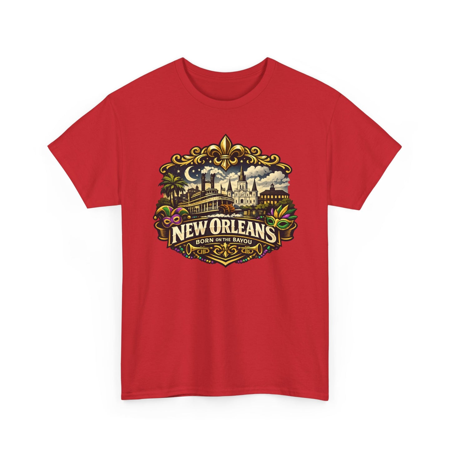 New Orleans Vintage Badge Tee — Crescent City Souvenir T-Shirt