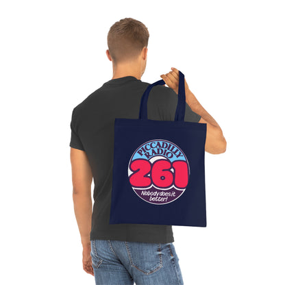 Piccadilly Radio 261 Retro Logo Tote Bag – 'Nobody Does It Better' Cotton Shopper