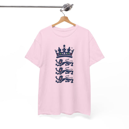 English Cricket T-Shirt — Vintage Cricket Crest Tee