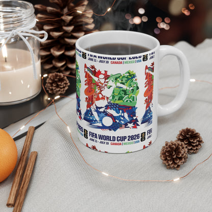 FIFA World Cup 2026 Poster Ceramic Coffee Mug — 11oz/15oz