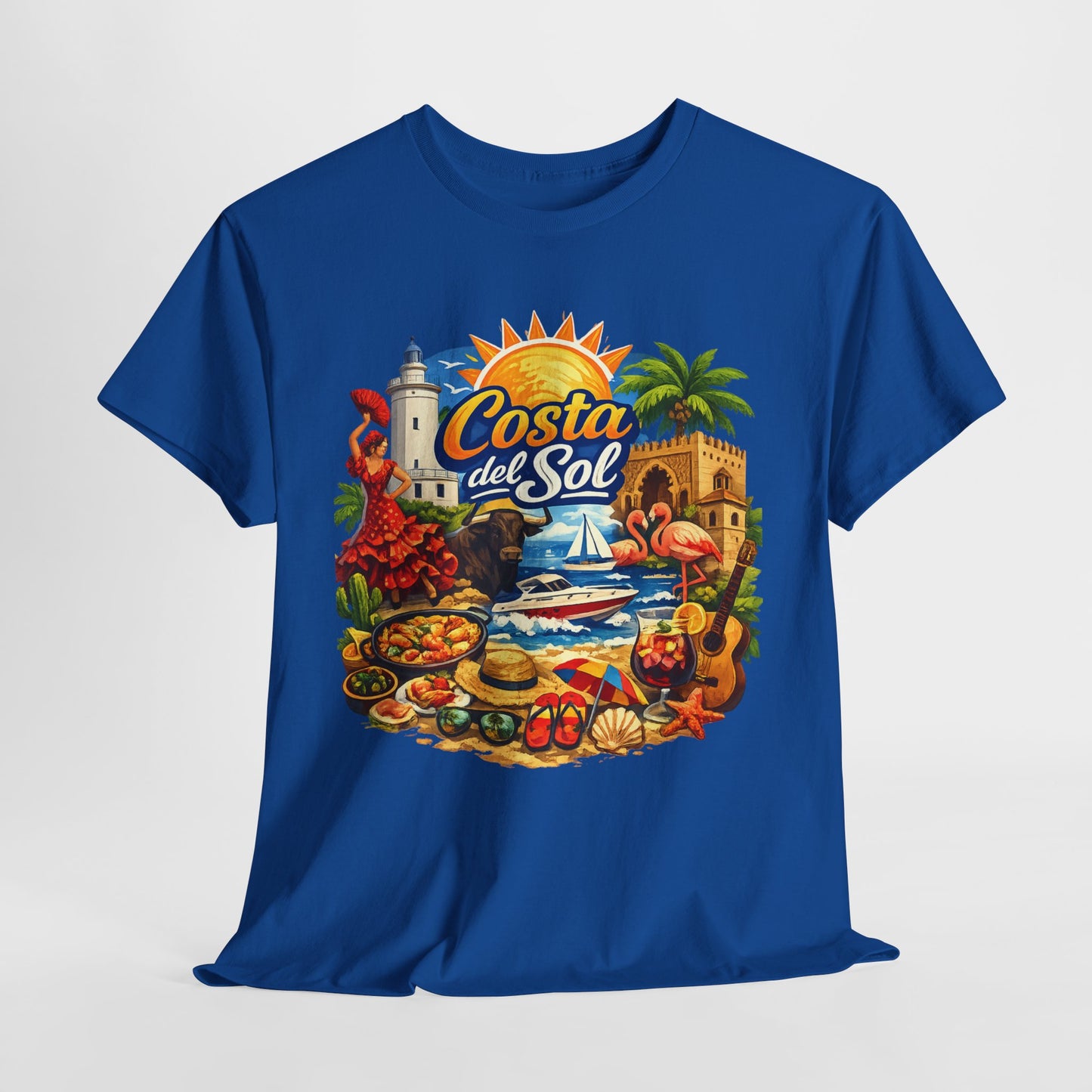 Costa del Sol Beach T-Shirt — Vintage Tropical Vacation Tee