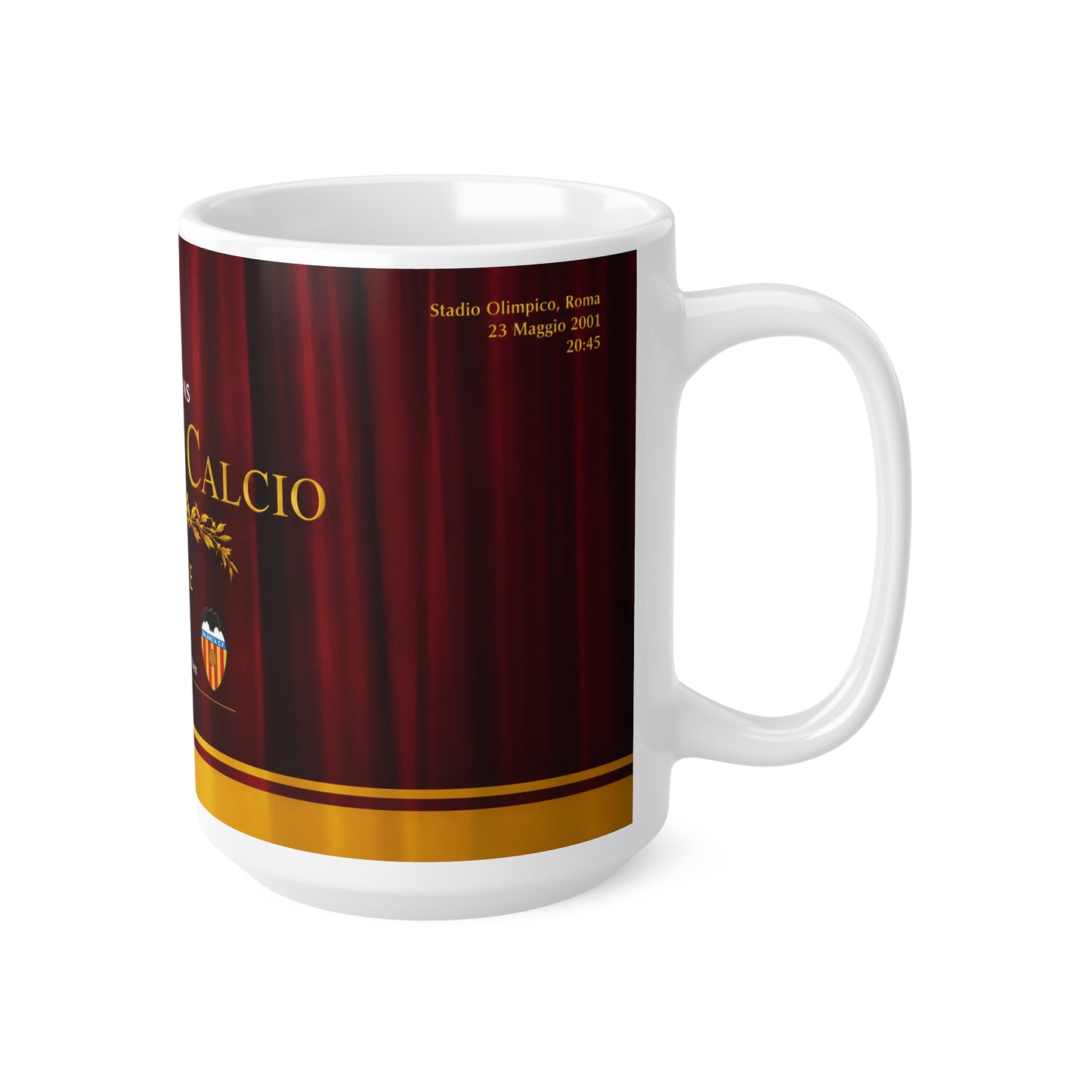 2001 Champions League FInal Programme Cover Inspired Coffee Mug — Ceramic Cup (11oz/15oz)