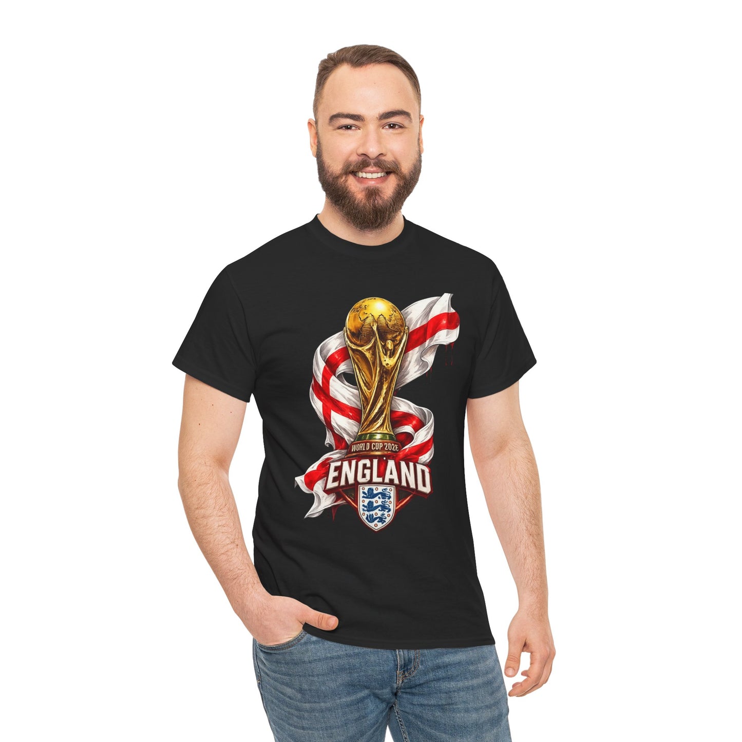 England World Cup Trophy T‑Shirt — St George's Cross Football Fan Tee