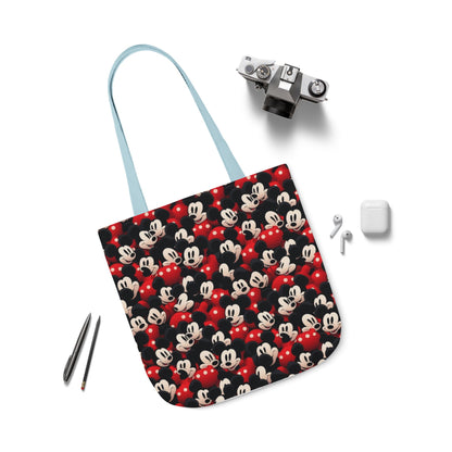 Mickey Mouse Canvas Tote — Retro Cartoon Character Allover Print