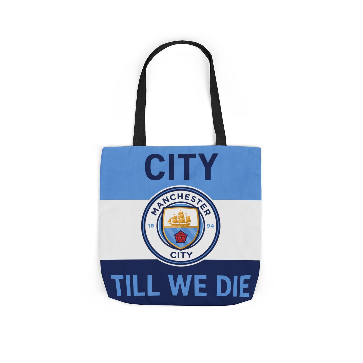 City Till We Die Unofficial Canvas Tote Bag — Manchester Football Fan Bag