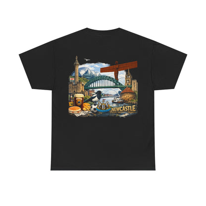Newcastle Upon Tyne Landmark Tee — Vintage Cityscape T-Shirt
