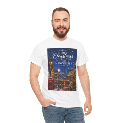 Manchester Christmas Tee — Merry Christmas 2026 Holiday T‑Shirt