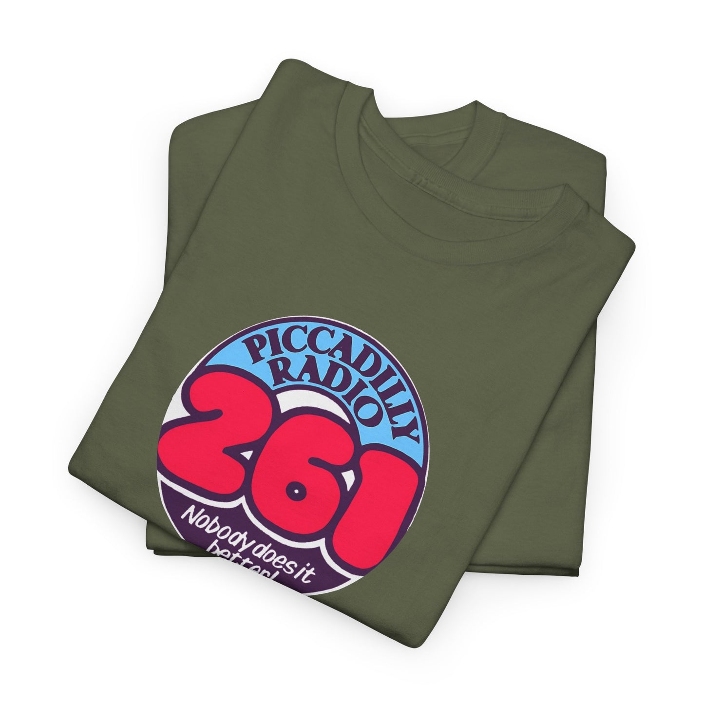 Piccadilly Radio '261' Logo T‑Shirt — Vintage Unofficial Radio Station Graphic Tee