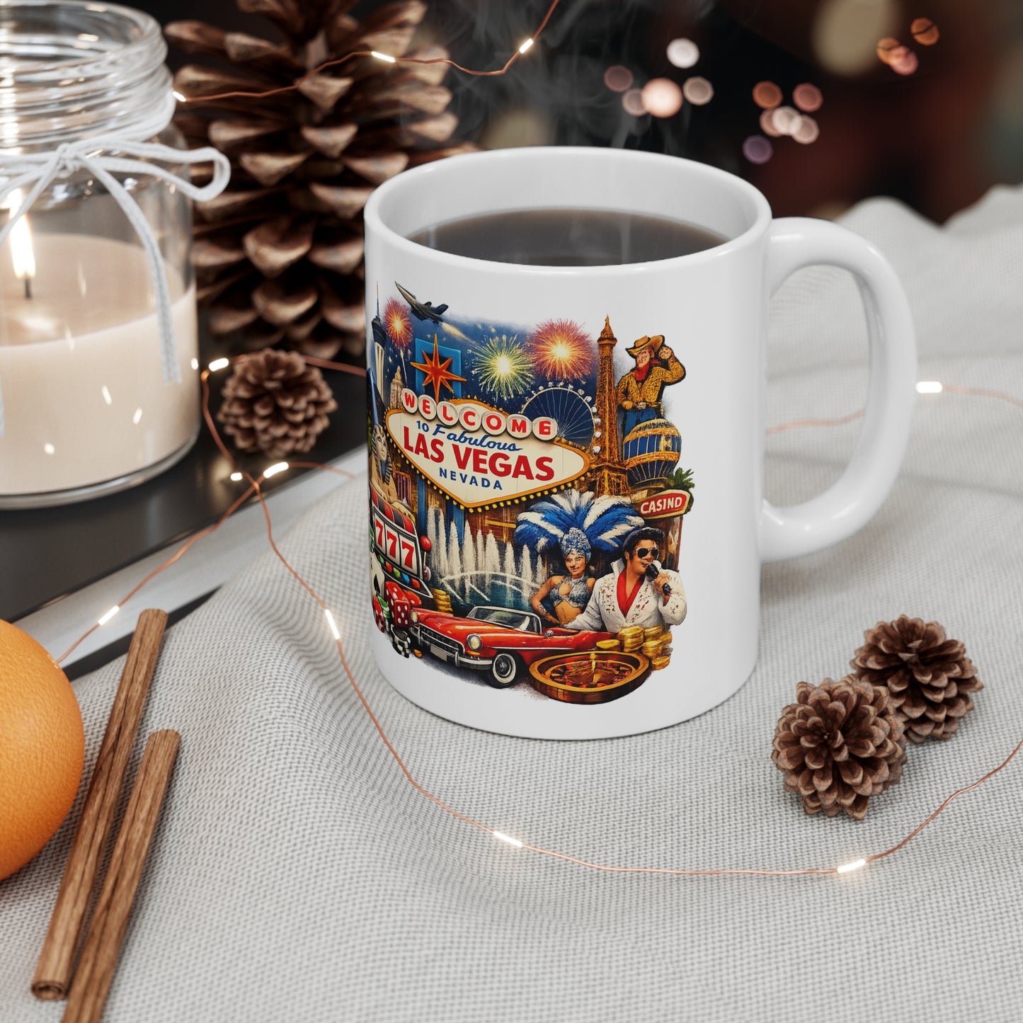 Las Vegas Vintage Collage Coffee Mug – Welcome to Fabulous Vegas 11oz/15oz
