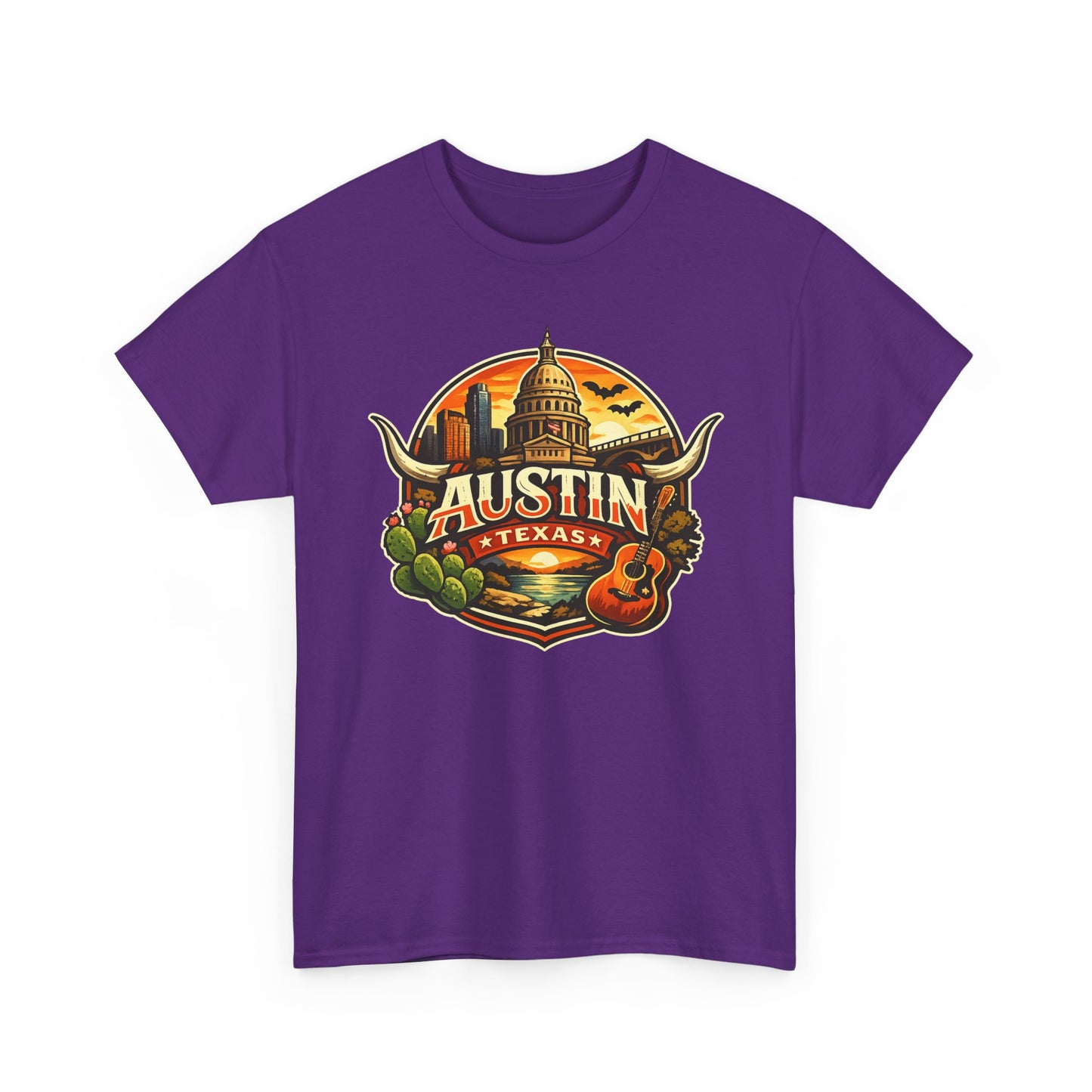 Austin Texas Vintage Travel T-Shirt