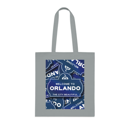 Orlando Souvenir Tote Bag – "Welcome to Orlando" City Beautiful Cotton Shopper
