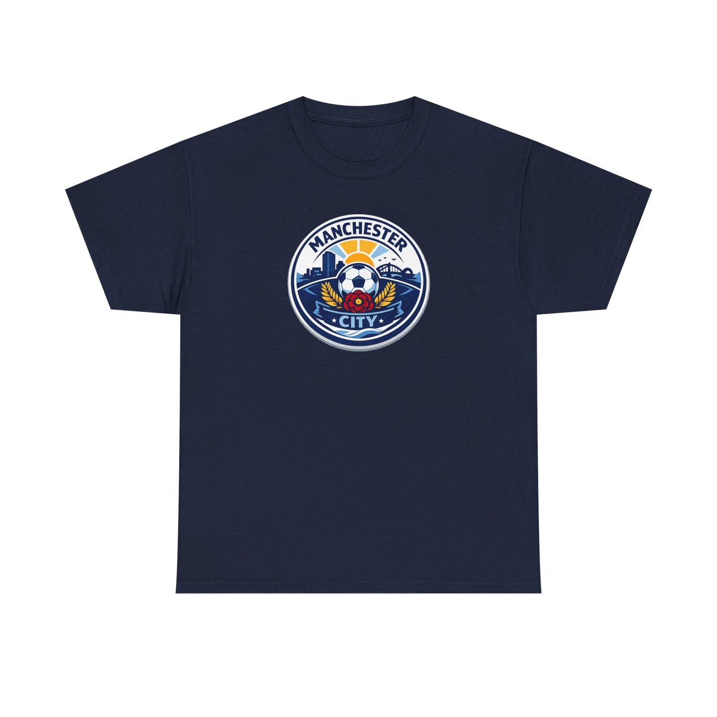 Manchester City Crest T-Shirt — Soccer Fan Tee