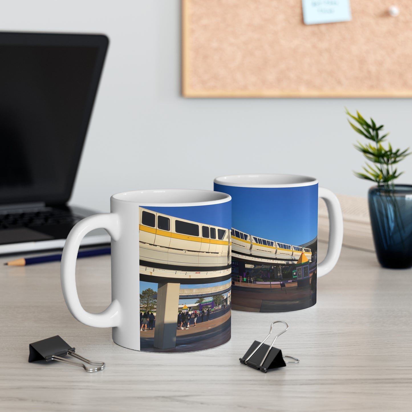 Magic Kingdom Monorail Scenic Ceramic Coffee Mug — 11oz & 15oz
